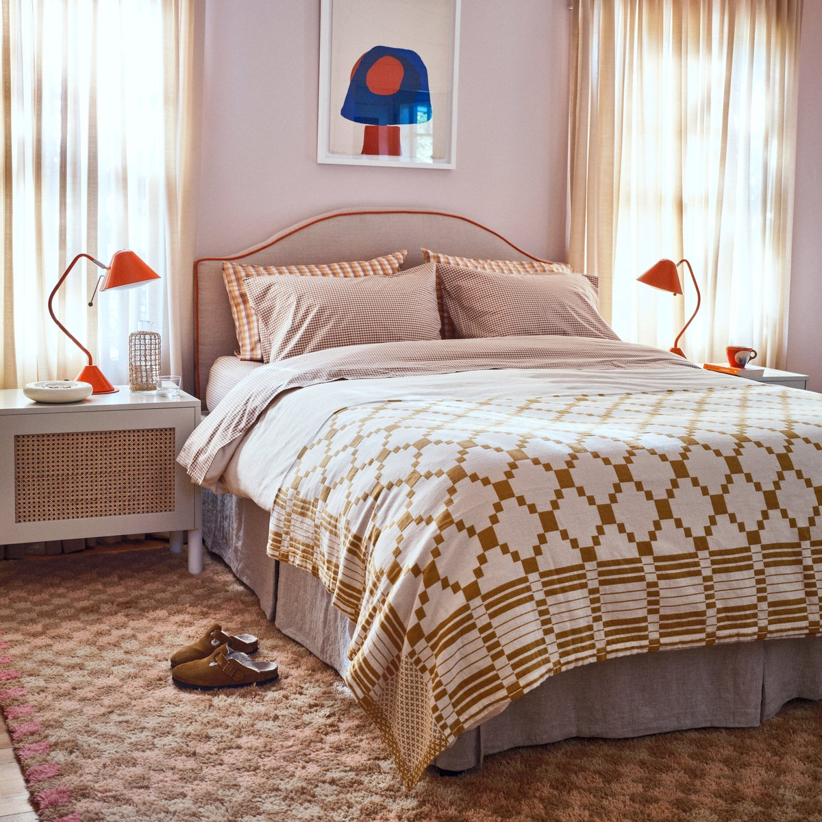 Gingham Sheet Set